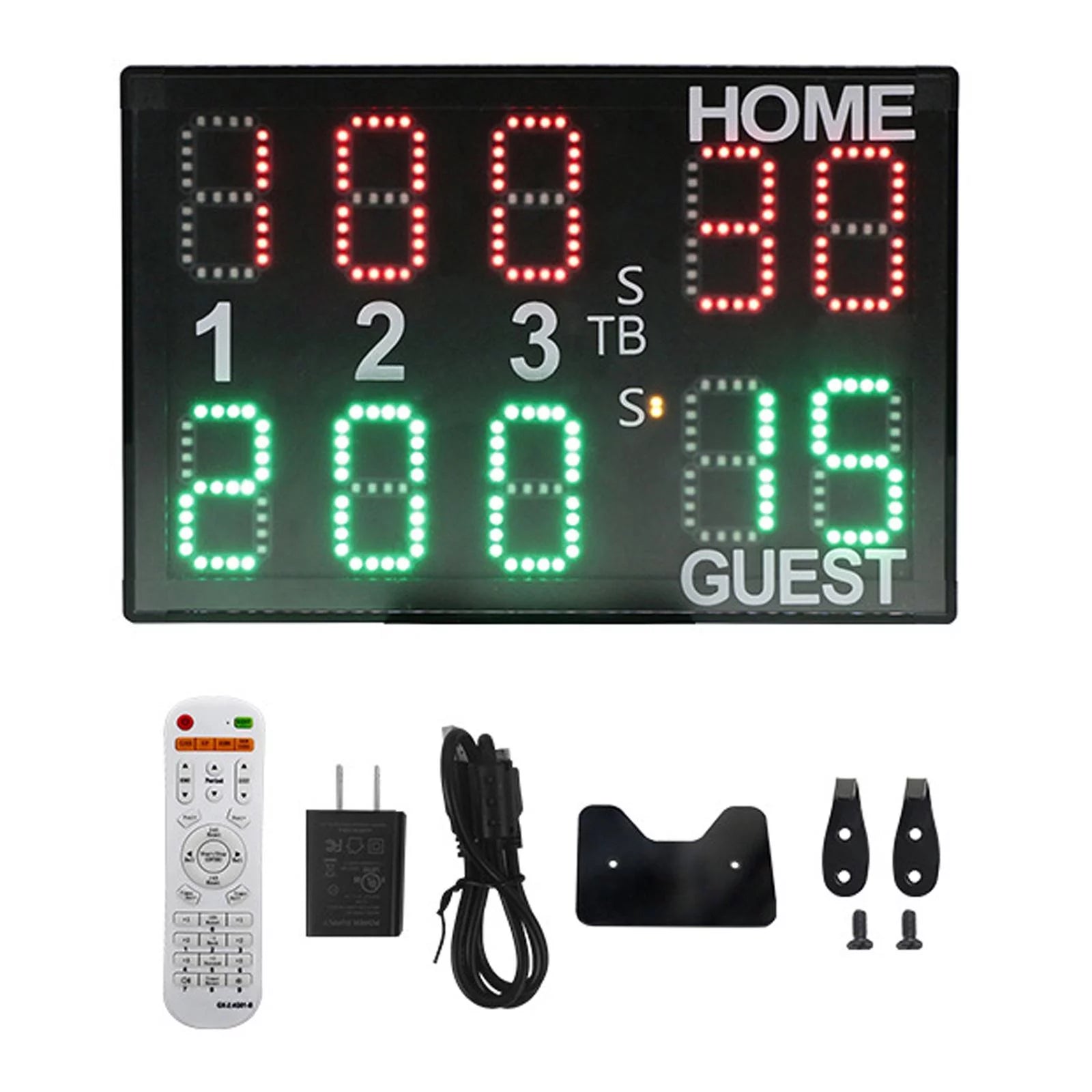 Professional Electronic Tabletop Digital Scoreboard Remote Control Wall Mounted Timer Score Keeper for Outdoor Sports Judo Boxing