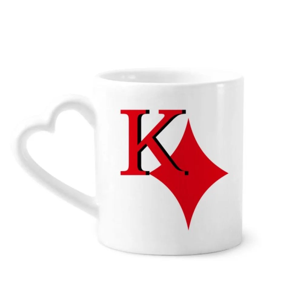 wealth king k poker mug coffee cerac drinkware glass heart cup