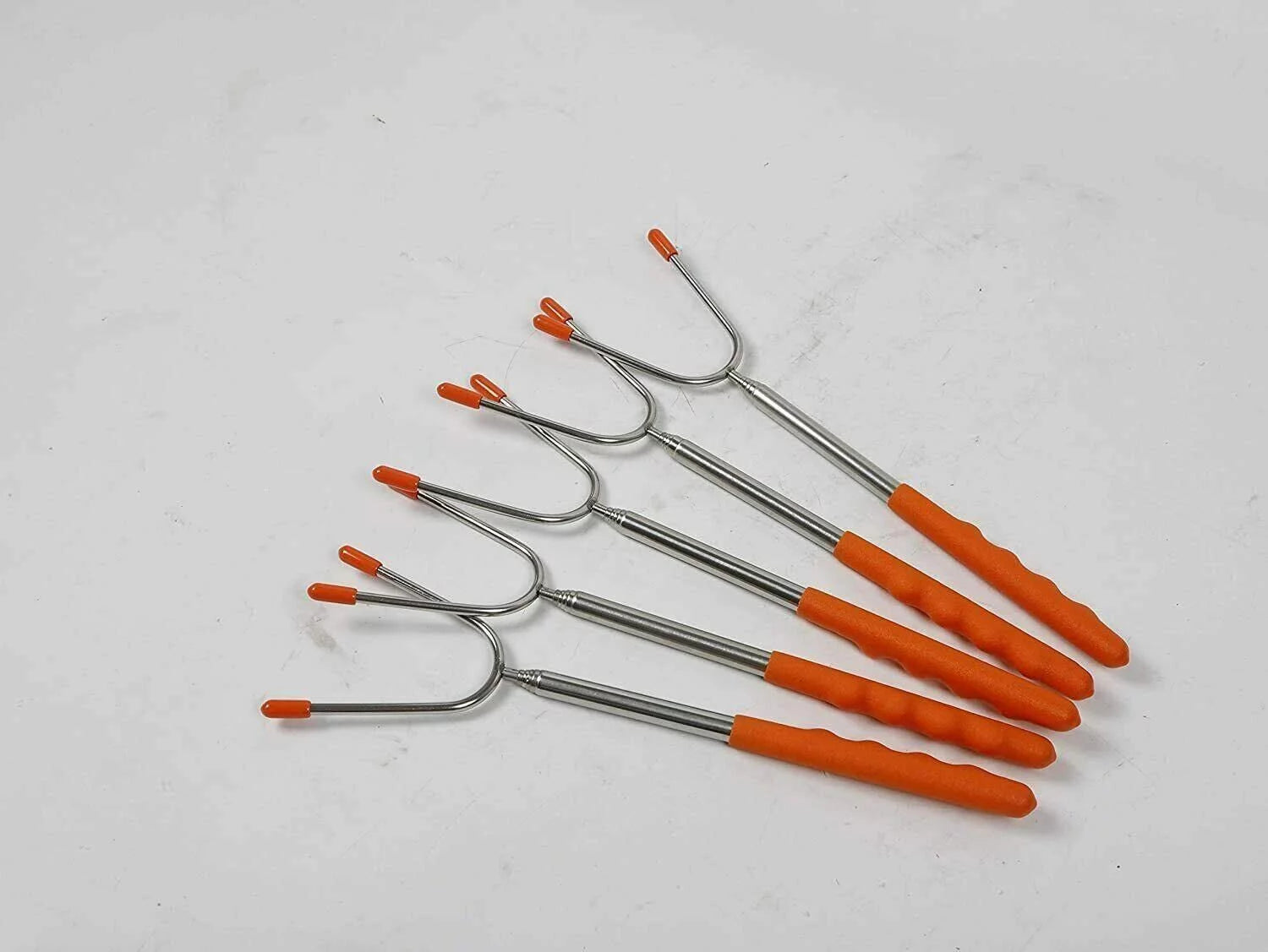 Telescopic BBQ Roasting Stick with Portable Bag - Ideal for Camping & Outdoor Cooking