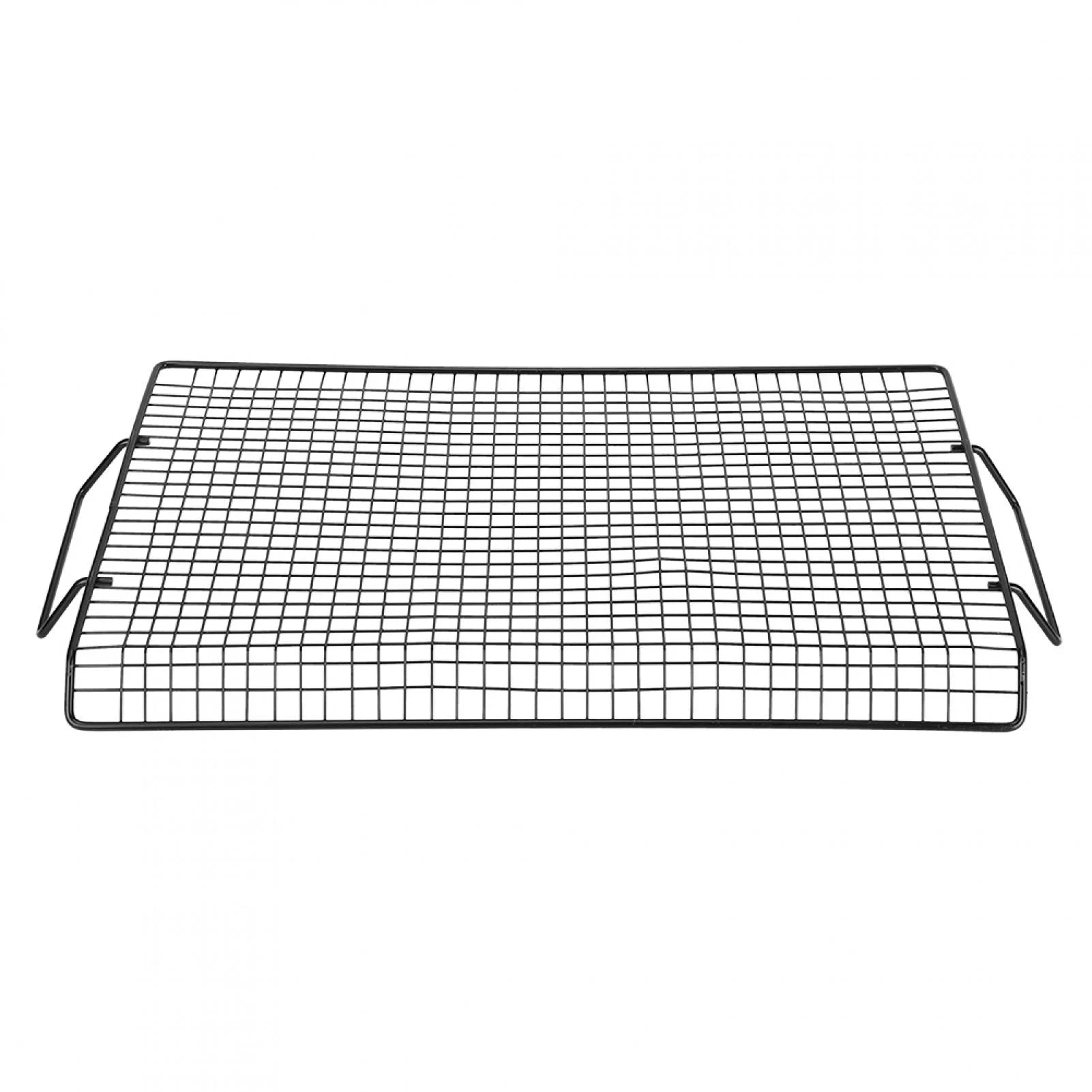 Shoplice Iron Barbecue Portable Handle Iron Non-Stick BBQ Rack Barbecue Mesh Grill Net for Outdoor BBQ Party Camping