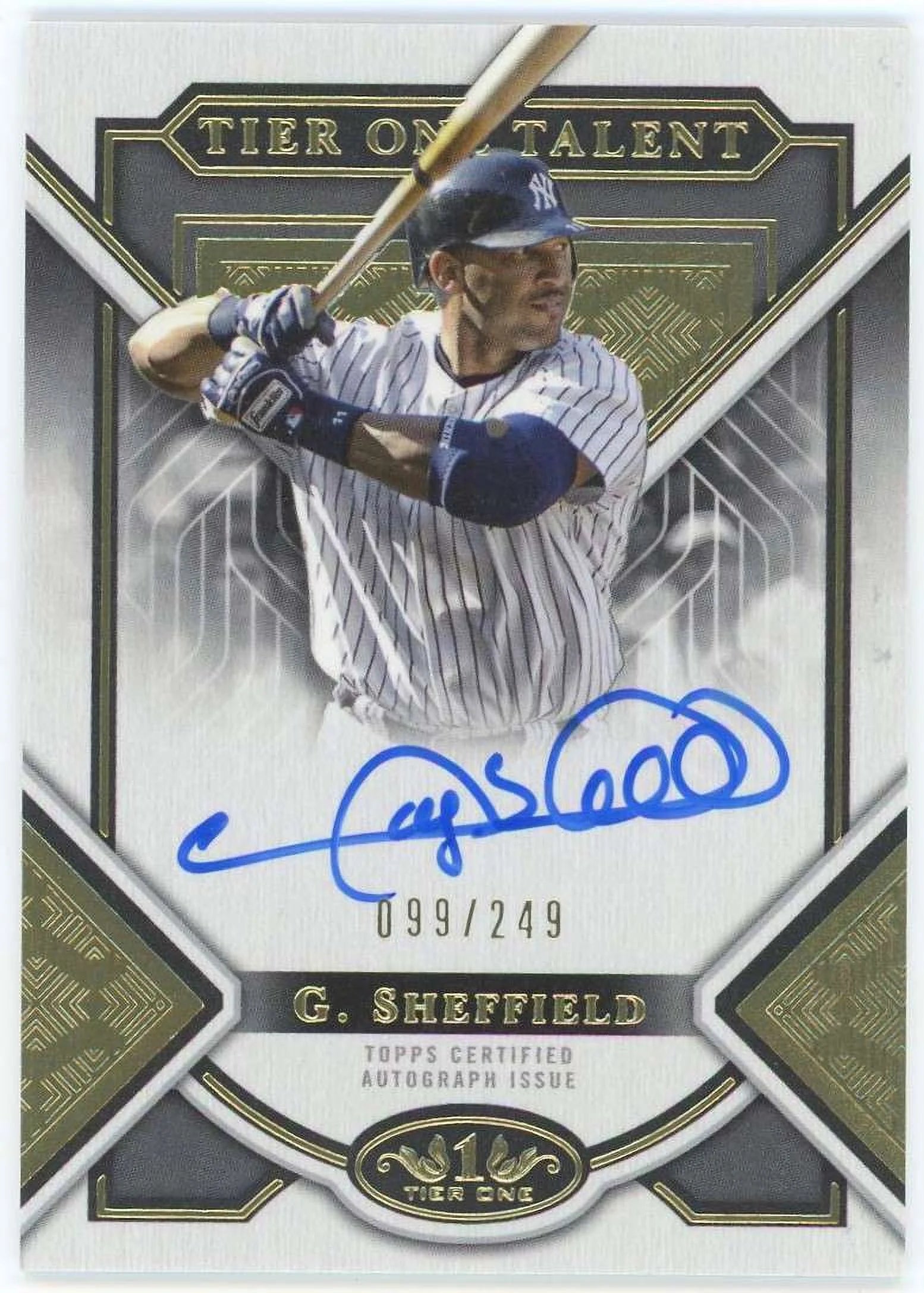 MLB 2023 Tier One Baseball 99/249 Gary Sheffield T1TA-GS (Auto)