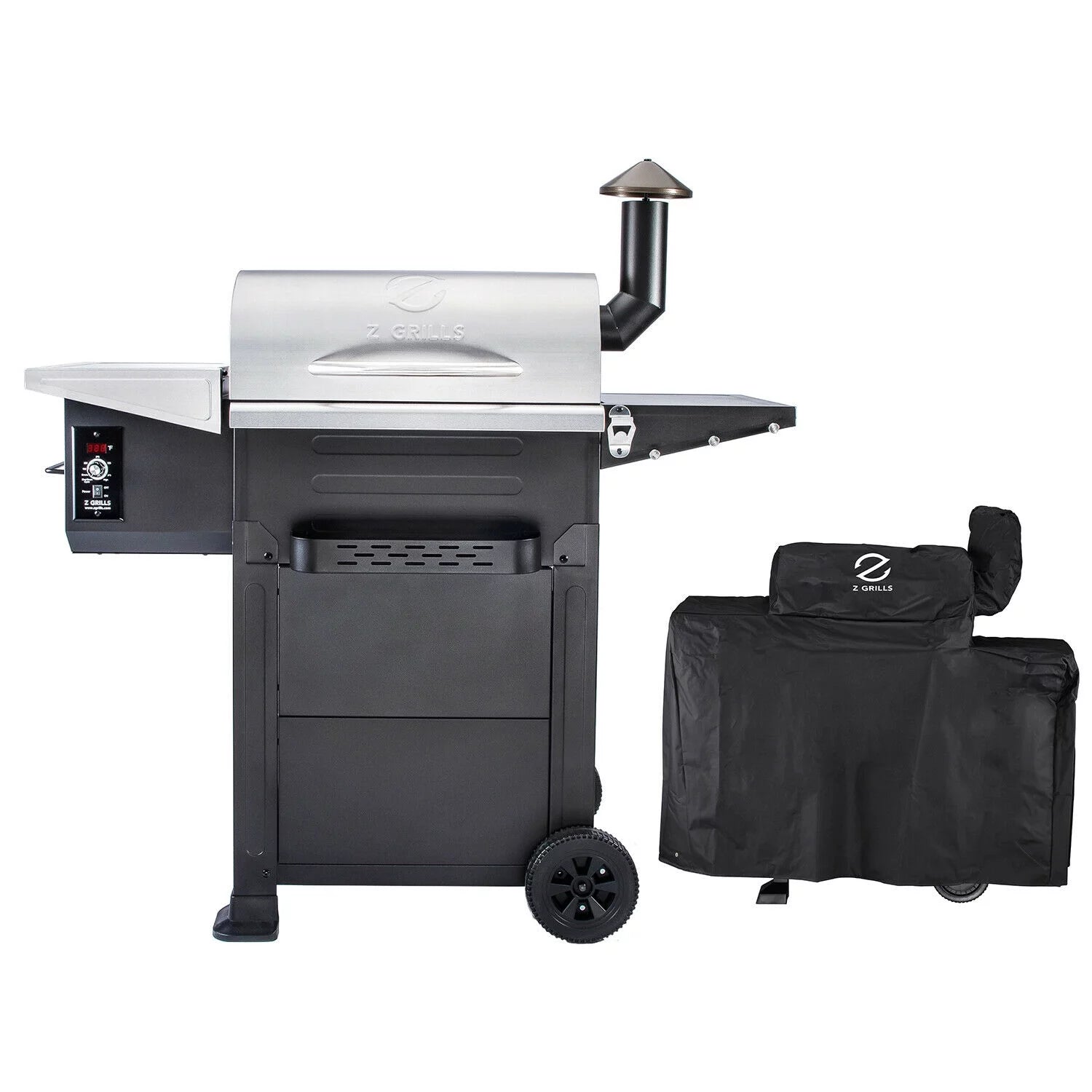 Z Grills L6002E Smart Wood Pellet Grill 6 in1 Outdoor BBQ Smoker 600 SQ inches Cooking Area