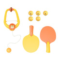 Hanging Table Tennis Trainer Exerciser Door Frame Portable Self Training Table Tennis Hanging Trainer Toy for Adults Leisure 6 Balls Yellow