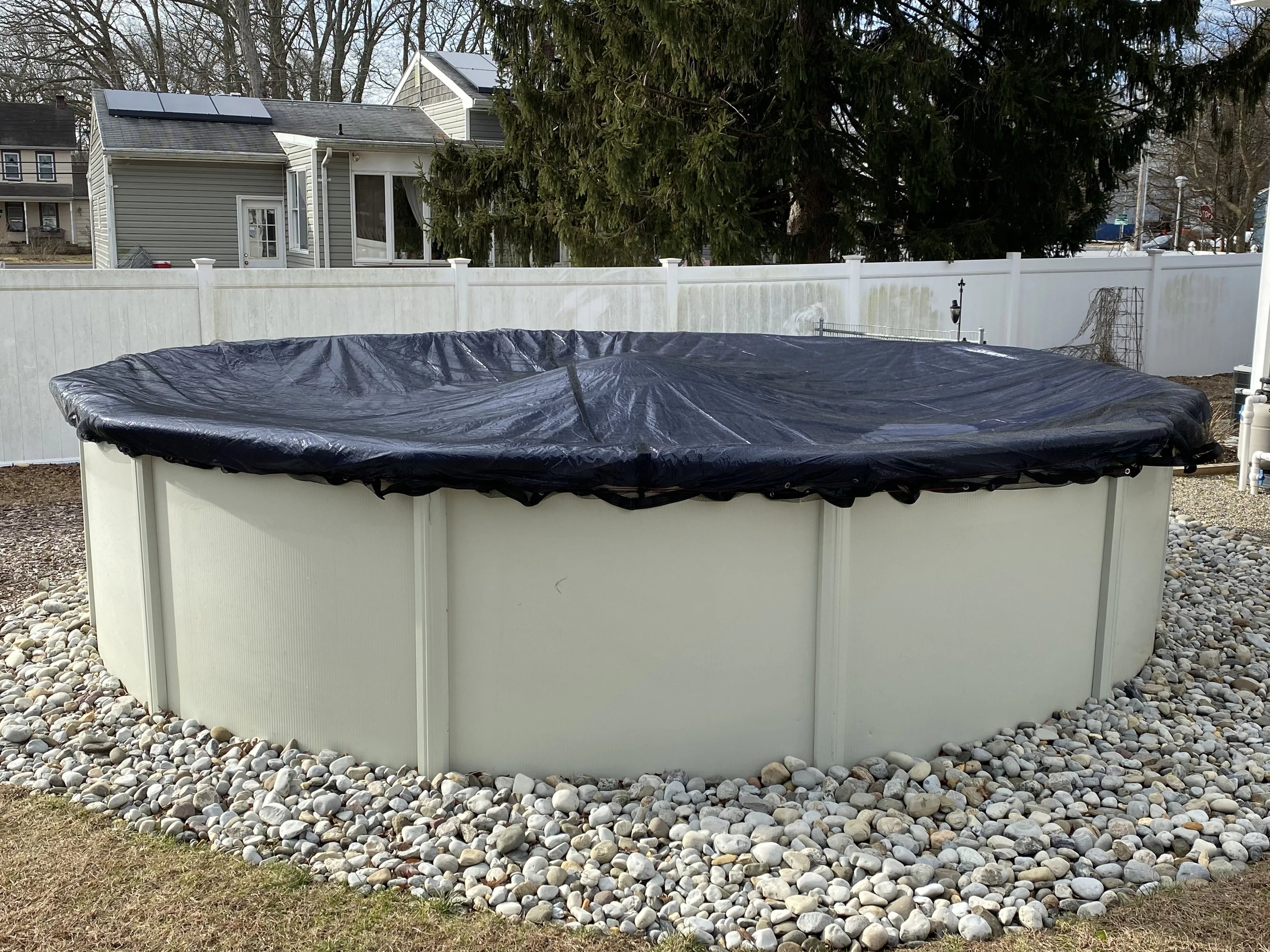 Winter Block Leaf Net for Above Ground Round Pool, 15'