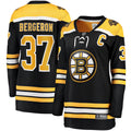 Women's Fanatics Branded Patrice Bergeron Black Boston Bruins Captain Patch Home Breakaway Jersey