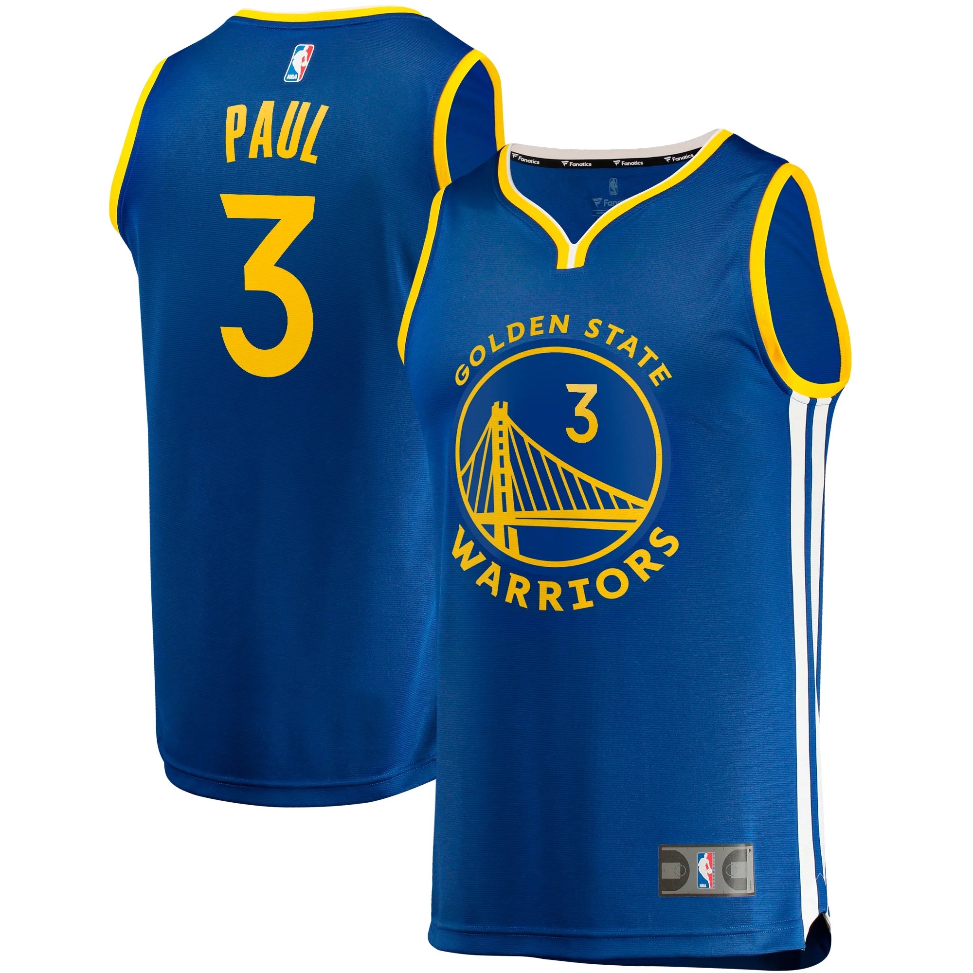 Men's Fanatics Branded Chris Paul Royal Golden State Warriors Fast Break Player Jersey - Icon Edition