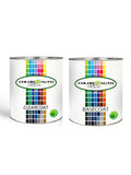 for Nissan Terrano 2002-04 TICKFORD GREEN METALLIC D14 Quart Base Coat & Quart Clear Coat