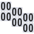 GOGO 6 Sets Baseball Scoreboard Numbers, 4 x 7 inch Plastic White Card with Black Number, 0-9 Double Sides