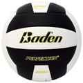 Baden Perfection Leather Indoor Play Game Official Size Volleyball, Black/White