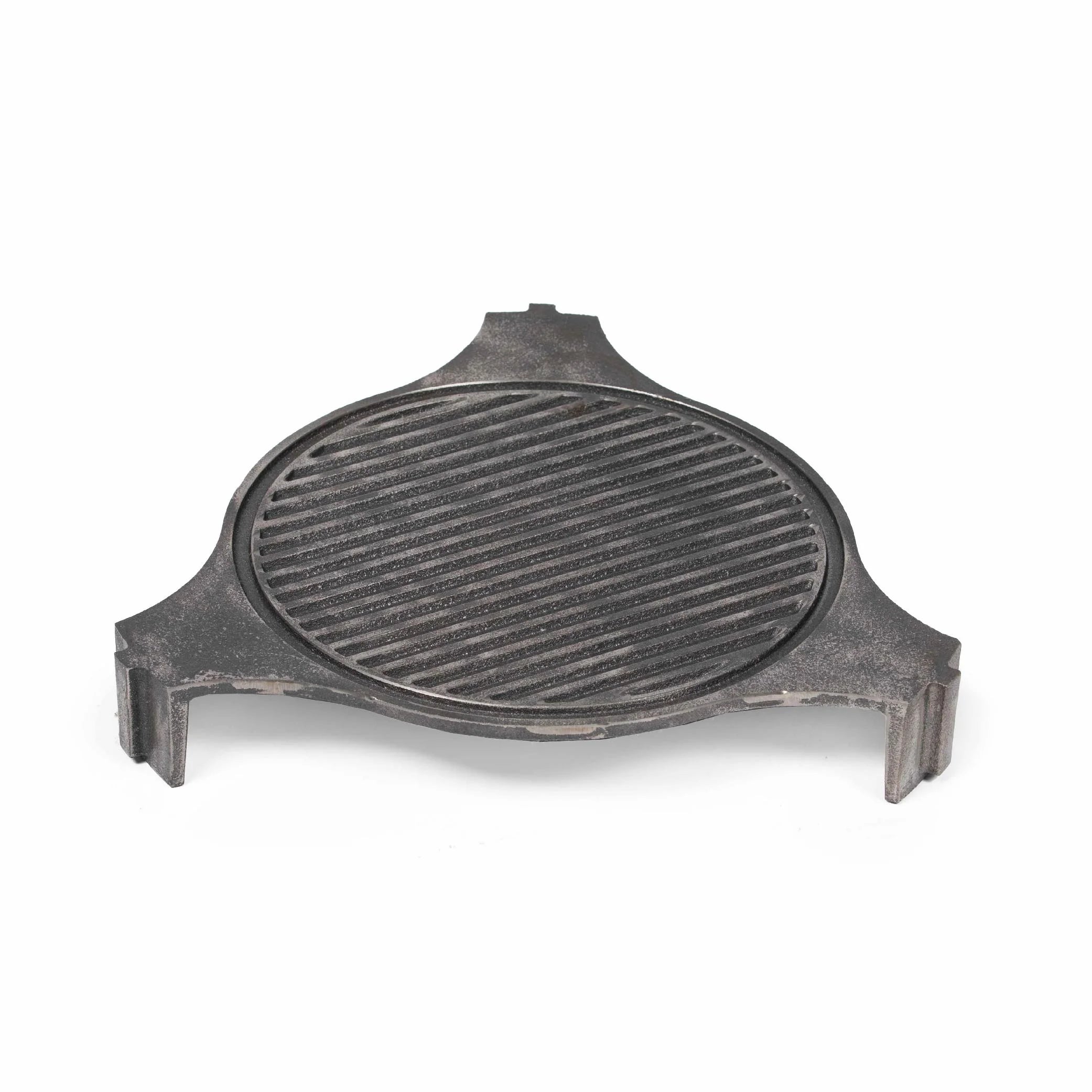 Titan Great Outdoors 18 Cast Iron Plate Setter Fits Large Big Green Egg V2, 12 Surface Cooking Accessory