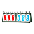 AMLESO Tabletop Flip Scoreboard 4/5/6 Digit Sports Scoreboard Multifunctional Easy to Read Score Keeper for Basketball Sports Events