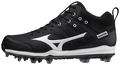 Mizuno Mizuno Ambition 2 Tpu Mid Mens Molded Baseball Cleat, Size 15, Black-White (9000)