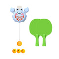Table Tennis Trainer Set, Parent Child Interaction Toy Height Adjustable No Need Table Portable Pingpong Trainer for Family Adult