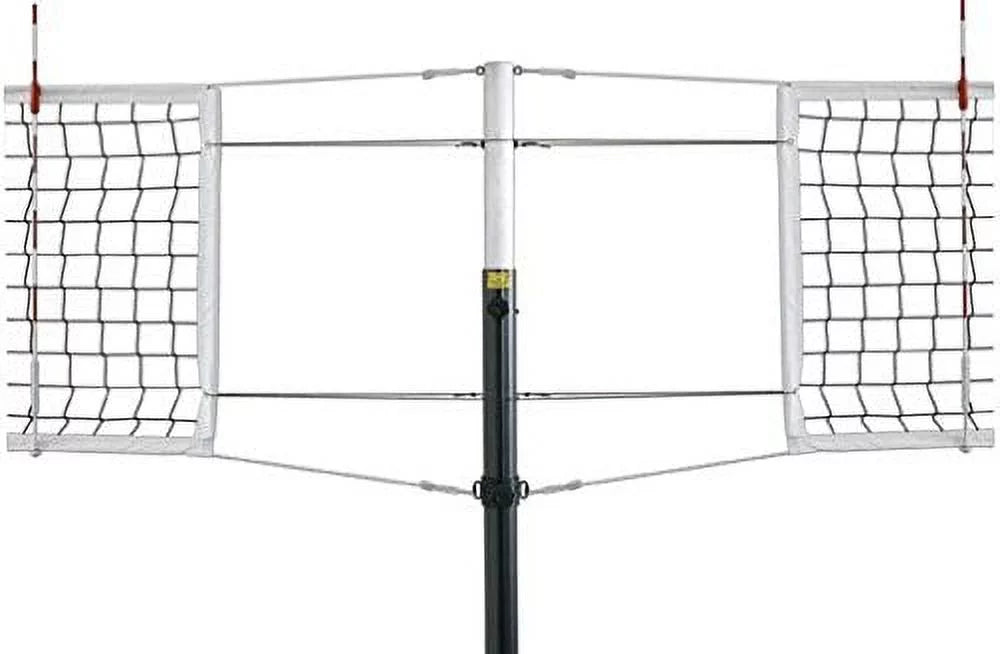 First Team Frontier Complete-SBS Steel Competition Steel Volleyball System44; Black