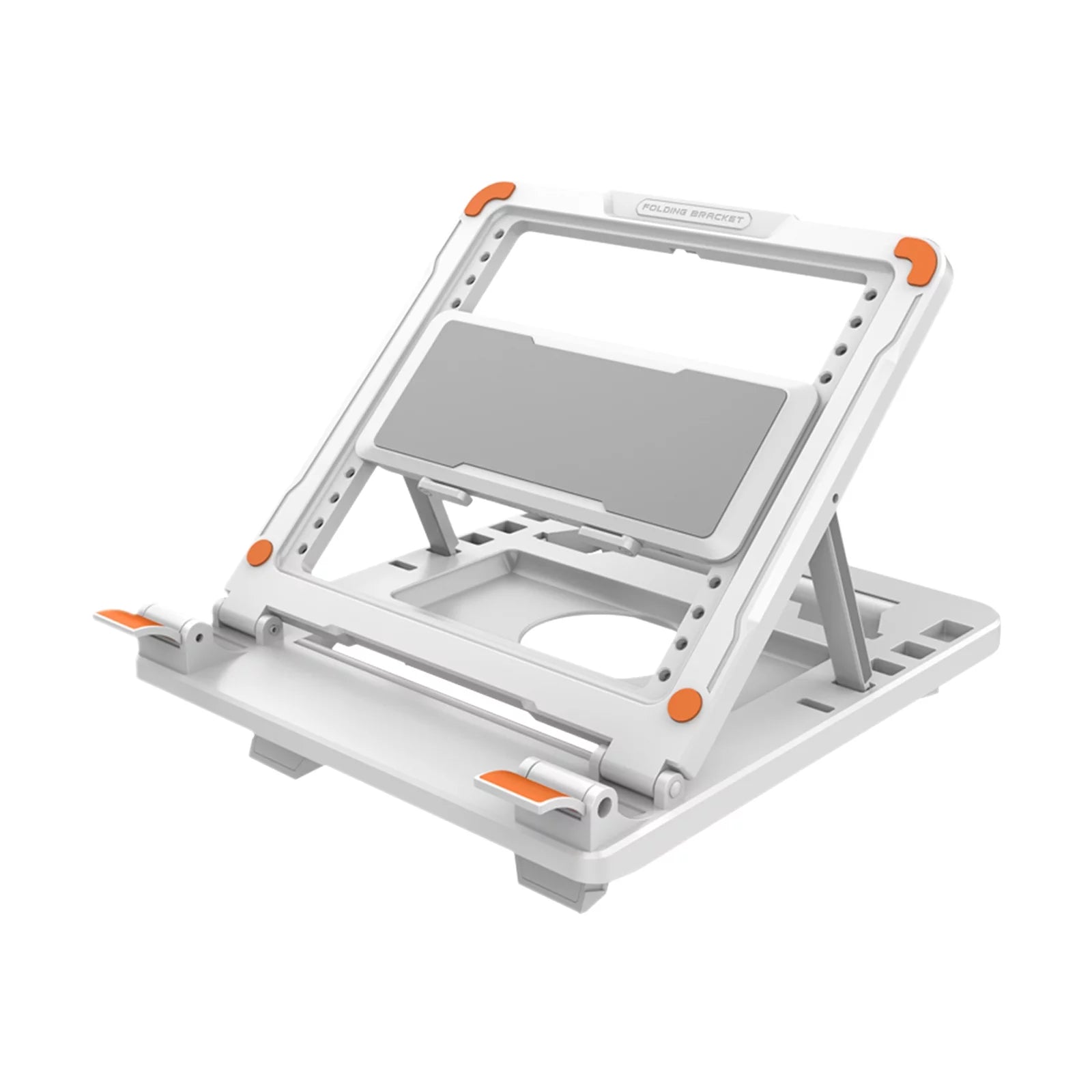 Shinysix Laptop Stand with Cooler, Foldable Notebook Riser, Adjustable Height, Cooling Stand for Computer Tablet Keyboard
