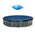 Swimline 28 Foot Round Winter Pool Cover + 4x8 Winterizing Closing Air Pillow, Swimming Pool