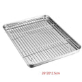 Yuri Oven Tray Grill Rack Stainless Steel 23*17*2.5cm 31*24*2.5cm Brand New
