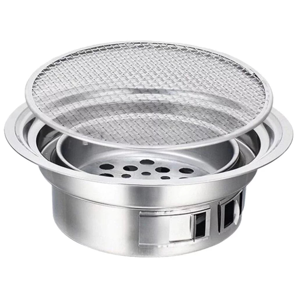 Stainless Steel Grill Barbecue Tray Grills Home Barbecue Oven Grill Roasting Meat Tools - Without Rack Without Plate Rack