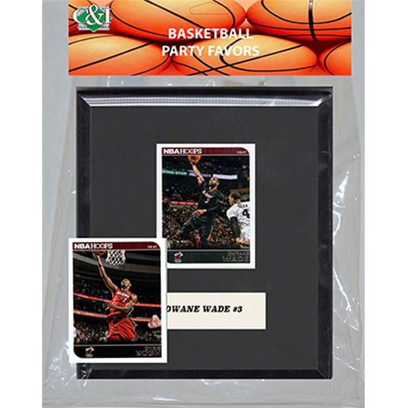 Candlcollectables 67LBHEAT NBA Miami Heat Party Favor With 6 x 7 Mat and Frame