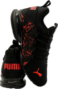 PUMA Axelion City Escape Sneaker, Black-High Risk Red White, 6 US Unisex Big Kid