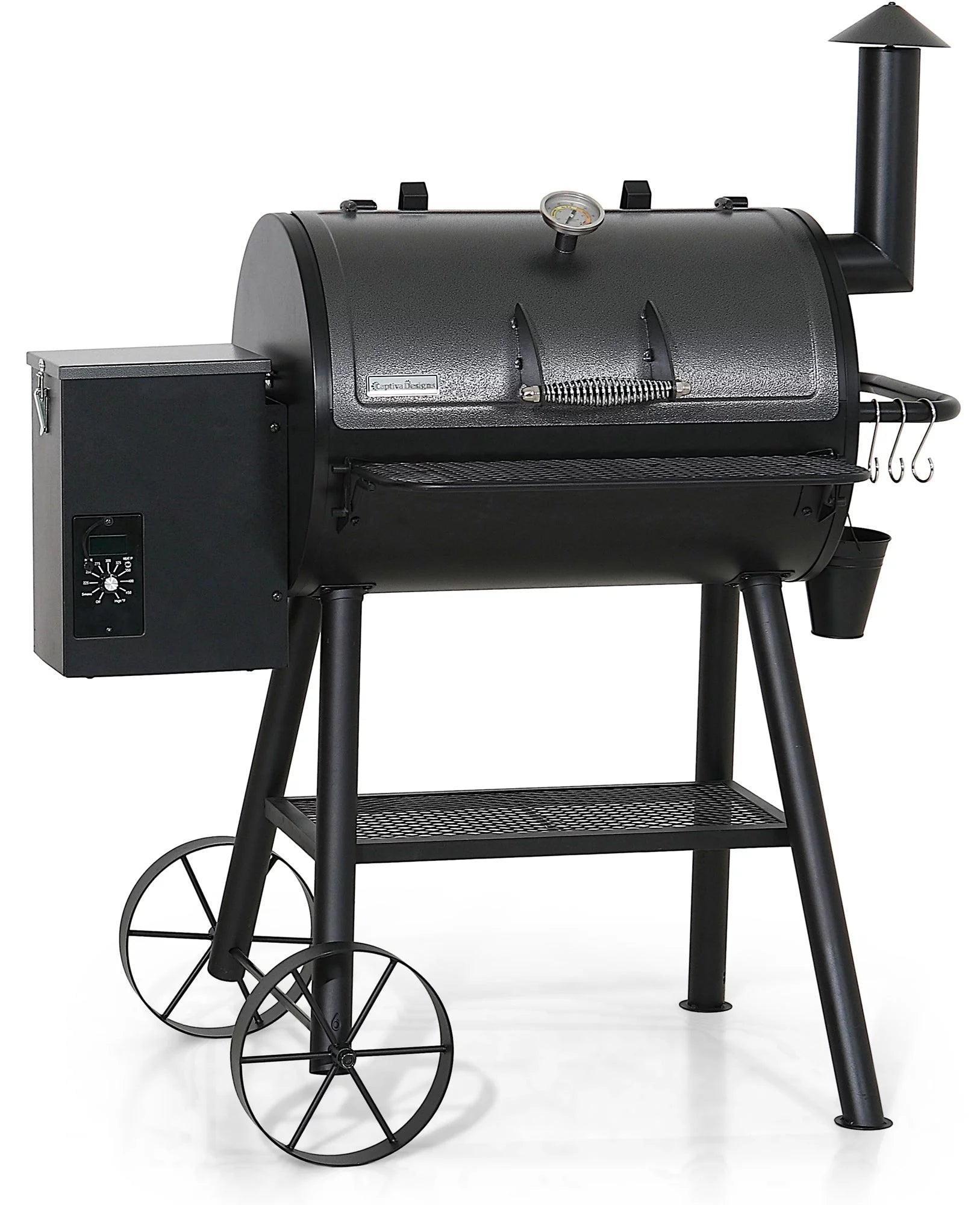 Sophia & William 8 in 1 Portable Wood Pellet Grill and Smoker with Protected Cover