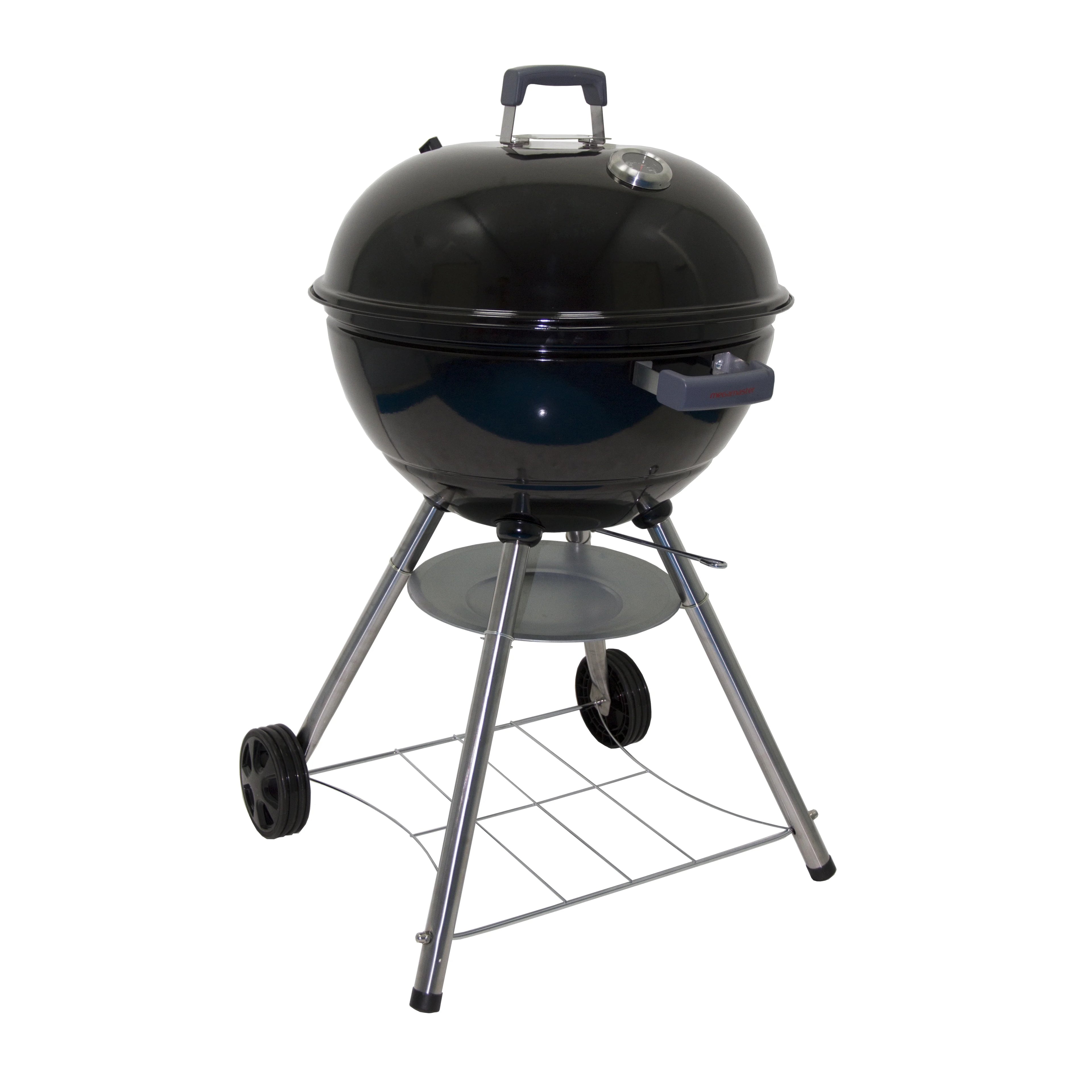 Megamaster 22 Deluxe Charcoal Kettle Grill, Perfect for Outdoor Cooking & Grilling, BBQ, Patios, Tailgating, Black, 810-23003