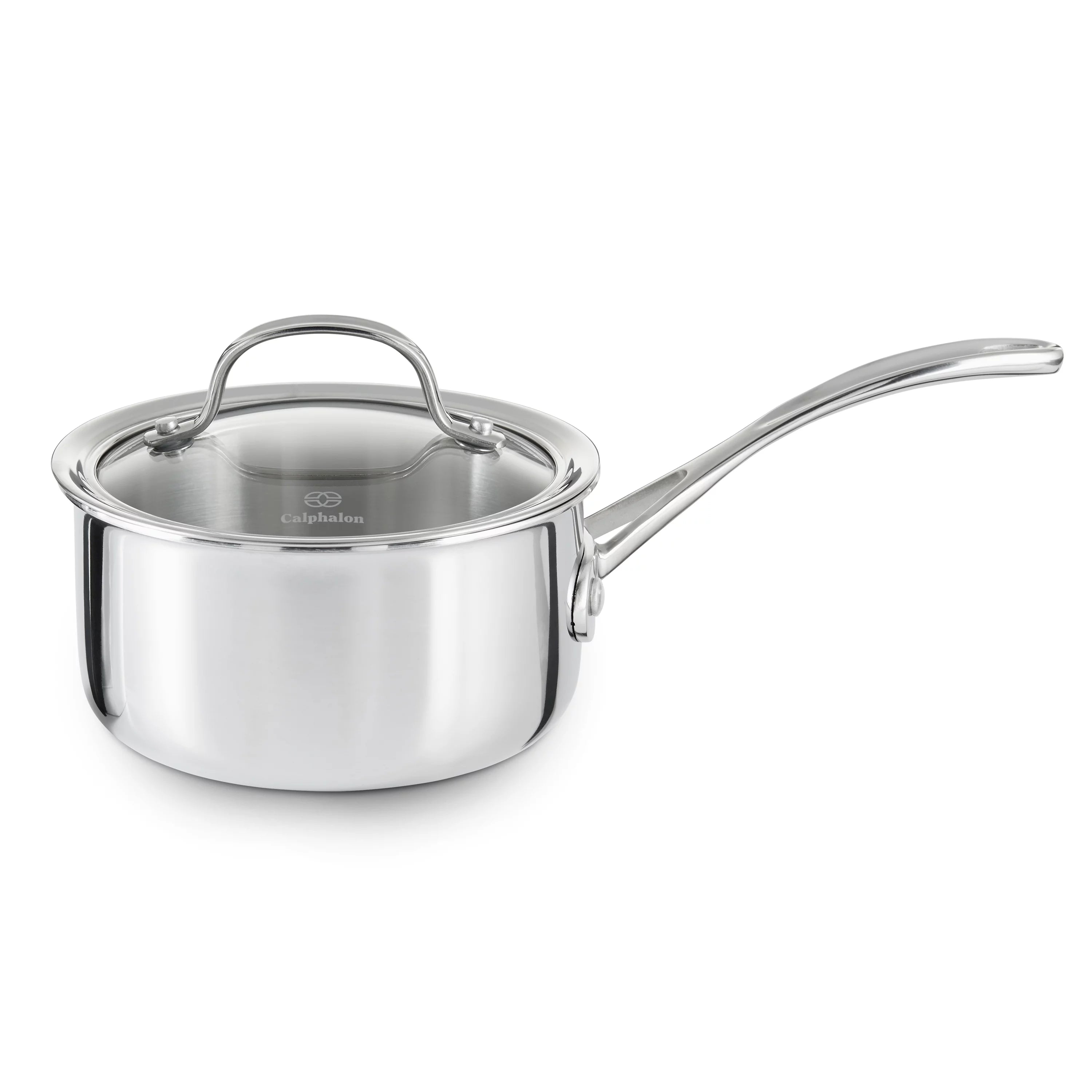 Calphalon Tri-Ply Stainless Steel 1.5-Quart Saucepan with Cover