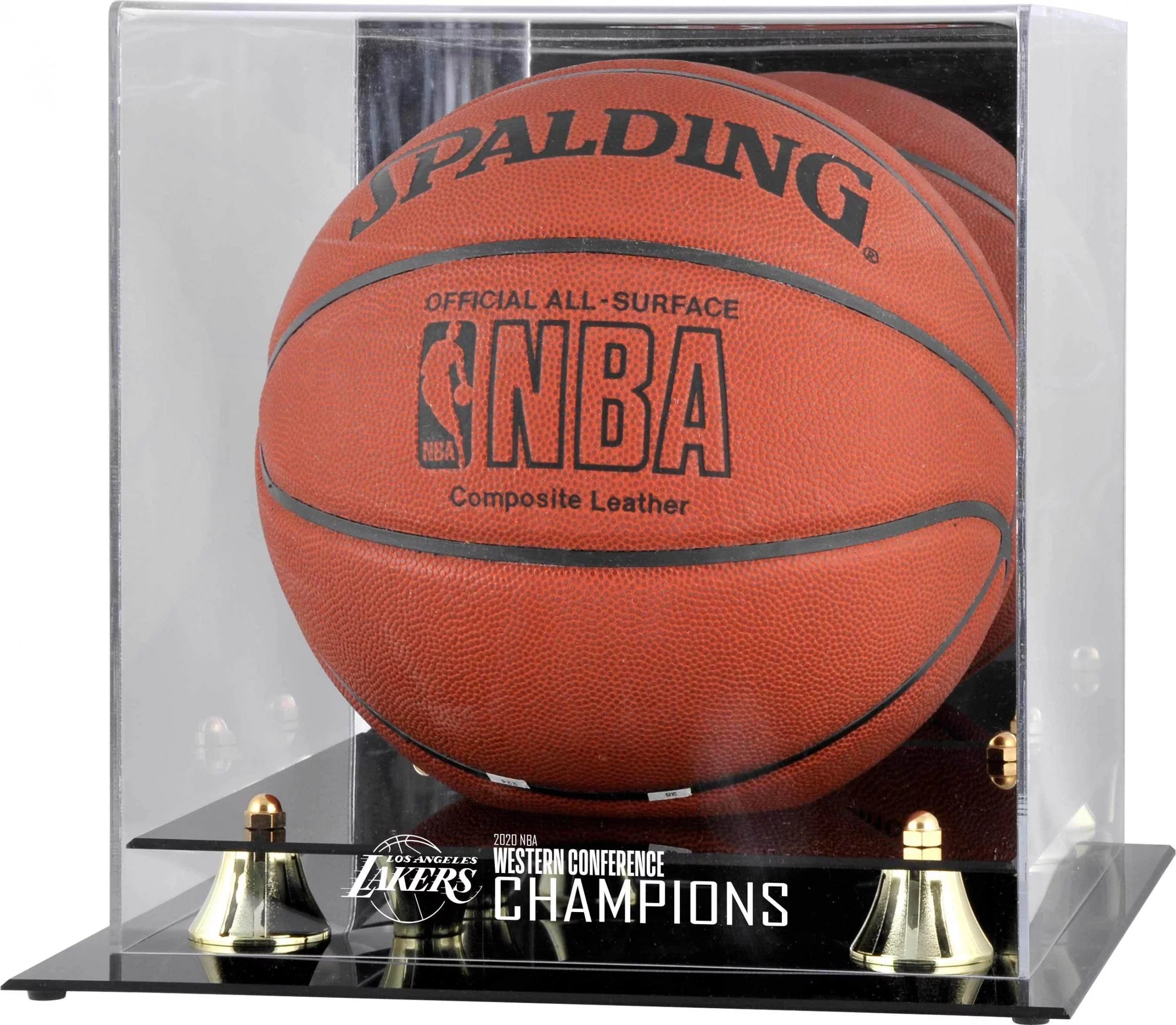 Los Angeles Lakers 2020 Western Conference Finals Champions Golden Classic Basketball Display Case - Fanatics Authentic Certified