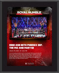 Edge & Beth Phoenix WWE 10.5 x 13 2022 Royal Rumble Sublimated Plaque