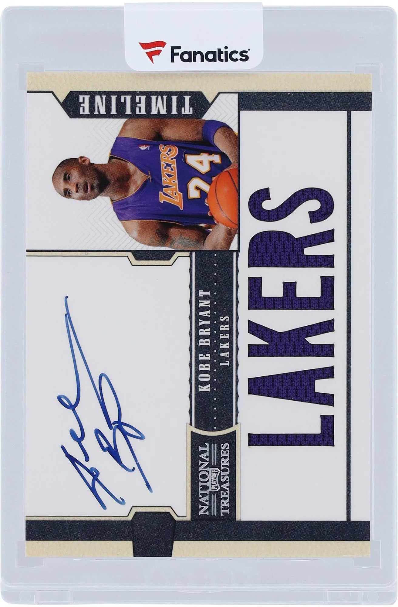 Kobe Bryant Los Angeles Lakers Autographed 2011 Panini National Treasures Multi Relic #1 #10/30 Card - Fanatics Authentic Certified