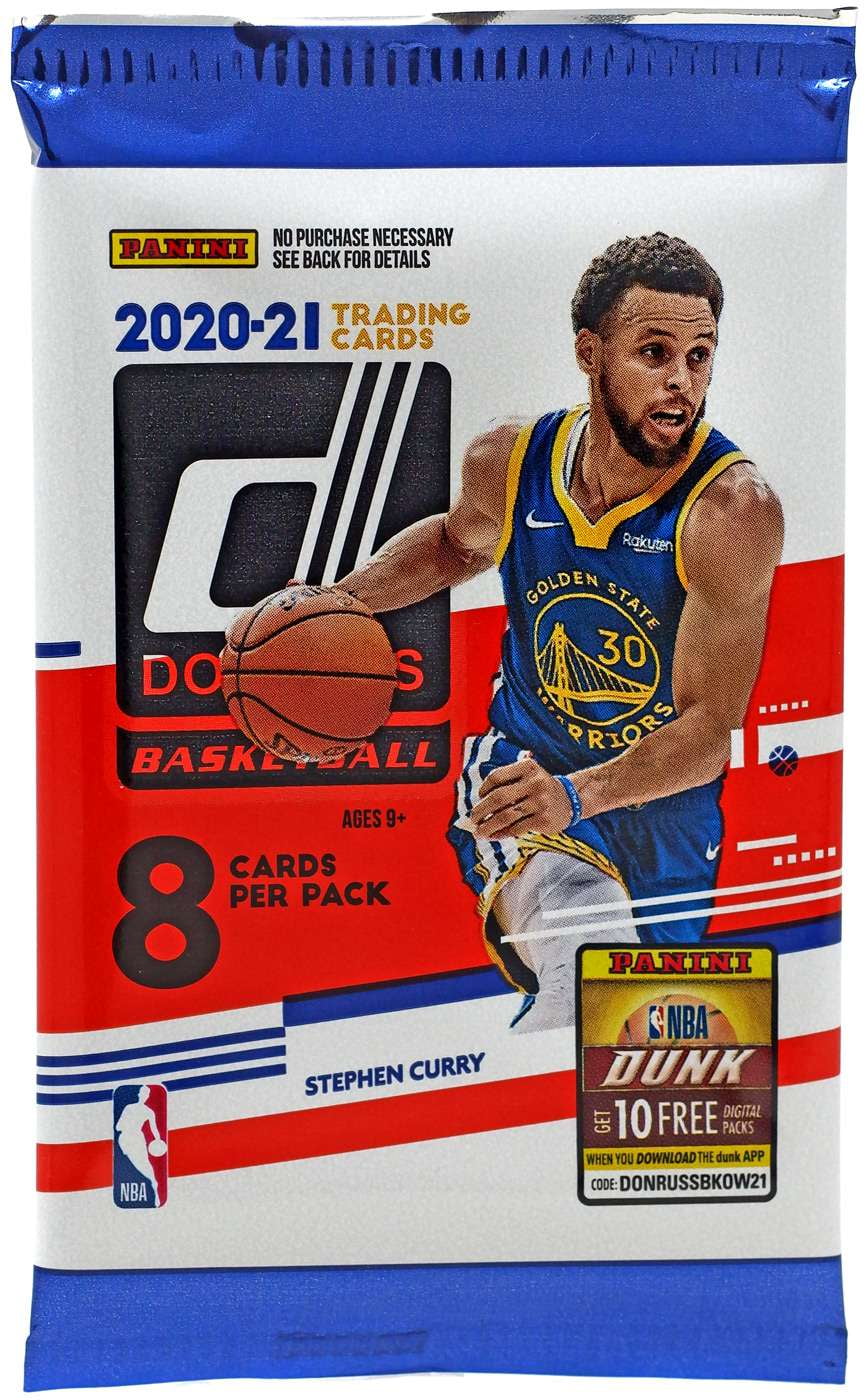 NBA Donruss 2020-21 Basketball Trading Card BLASTER Pack (8 Cards)