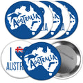 Big Dot of Happiness Australia Day - 3 inch G¡¯Day Mate Aussie Party Badge - Pinback Buttons - Set of 8