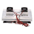 Htovila Thermoelectric Peltier Refrigeration Cooling System Kit Semiconductor Cooler Large Radiator Cold Conduction Module Double Fans