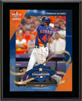 Yordan Alvarez Houston Astros 10.5 x 13 2022 MLB World Series Champions Sublimated Plaque