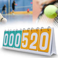kesoto Flip Scoreboard Tabletop Flip Scoreboard 6 Digit Portable Professional Stable Flip Scoring Board for Games Badminton Baseball