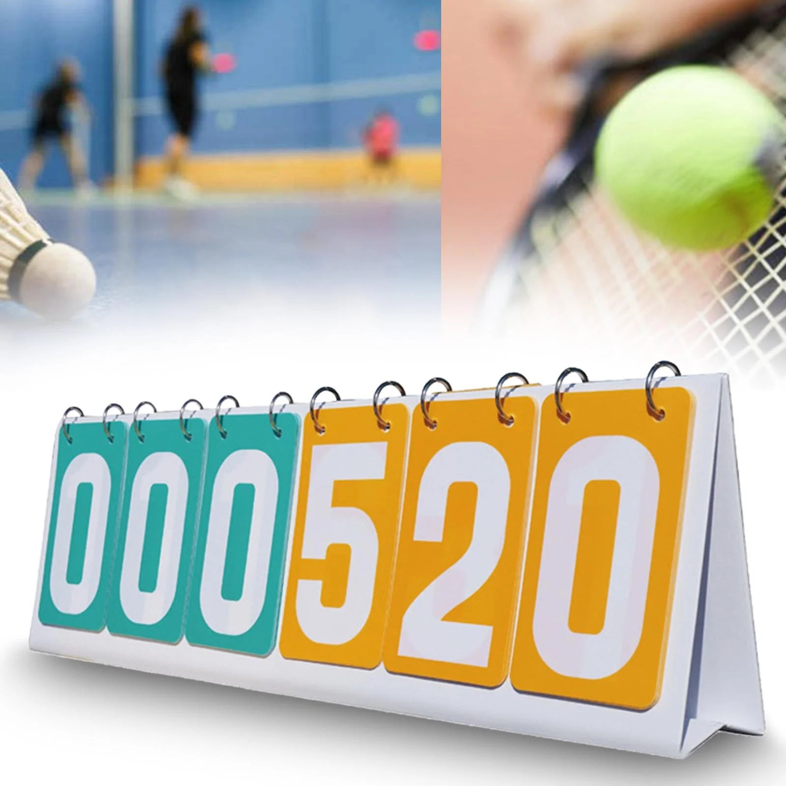 kesoto Flip Scoreboard Tabletop Flip Scoreboard 6 Digit Portable Professional Stable Flip Scoring Board for Games Badminton Baseball