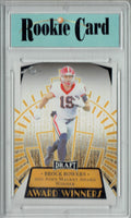 Certified Mint+ Brock Bowers 2023 Leaf Football #13 Award Winners Rookie Card