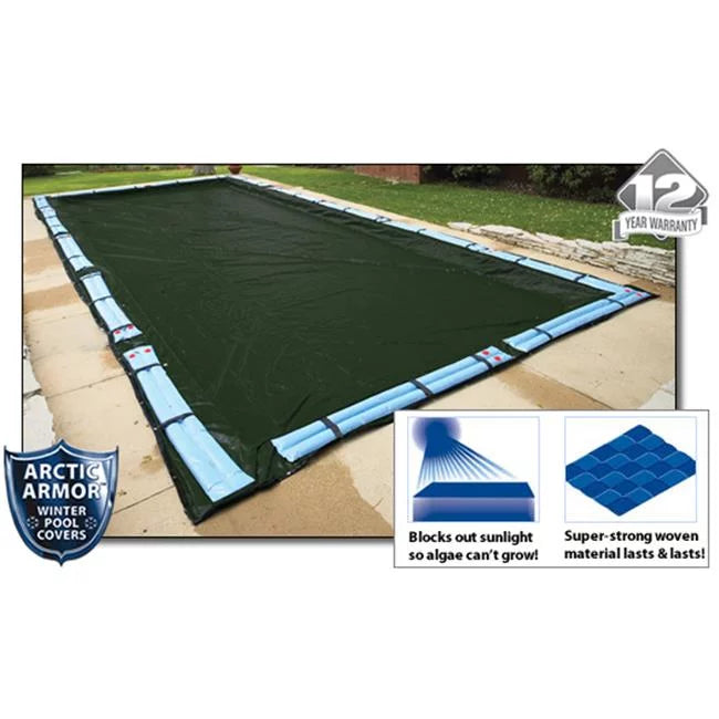 Arctic Armor WC852 12 Year 20'x40' Rectangle In Ground Swimming Pool Winter Covers