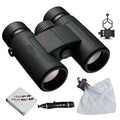 Nikon PROSTAFF P3 8x30 Binoculars Bundle with Cleaning Lens Pen + Clean Cloth Carrying Pouch + Spudz Cleaning Cloth + Smartphone to Binocular Adapter (5 Items)