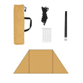 Camping Windshield Wind Guard with Storage Bag Shelter Wind Protection Windscreen for Cooking BBQ Backpacking