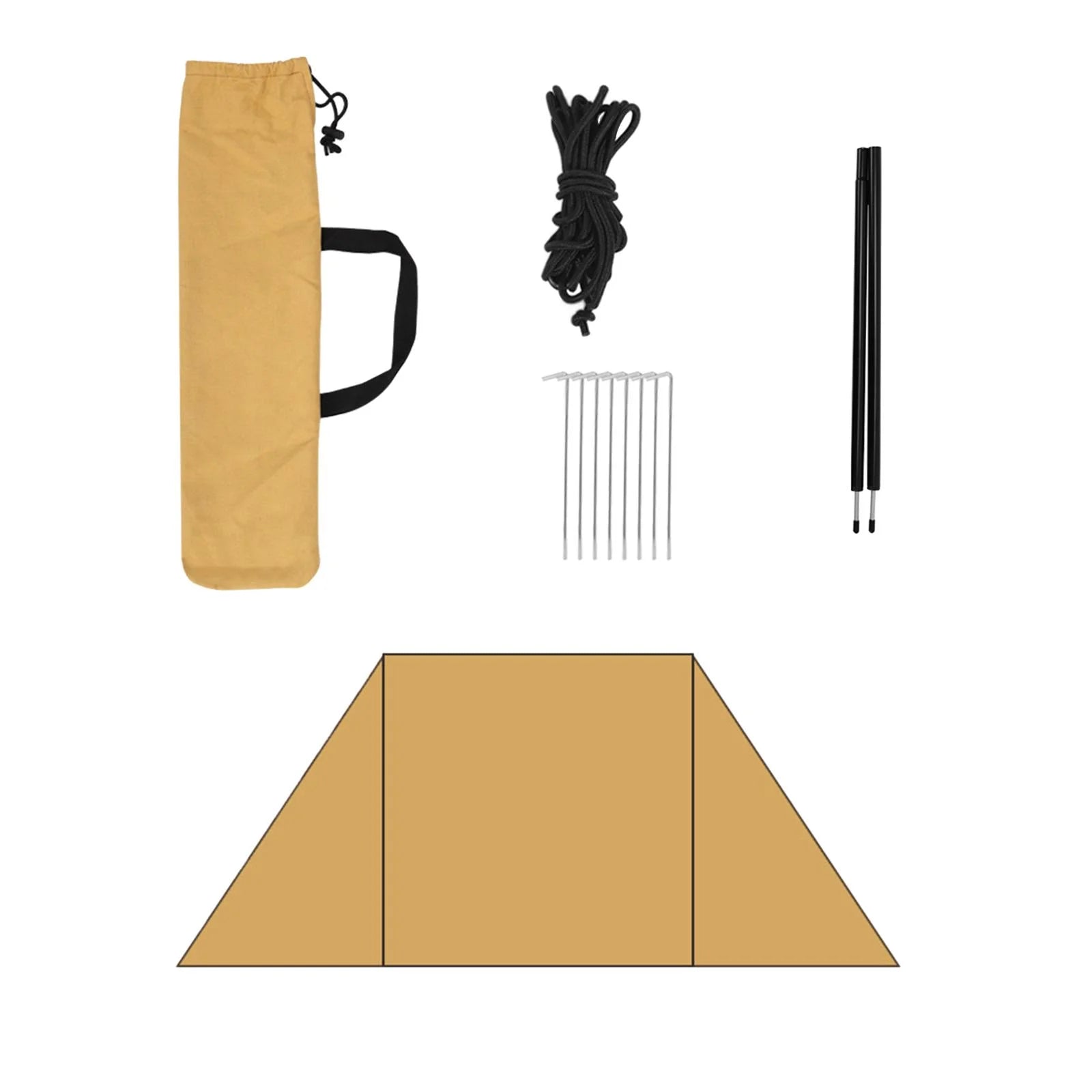 Camping Windshield Wind Guard with Storage Bag Shelter Wind Protection Windscreen for Cooking BBQ Backpacking