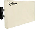 SYLVOX TV Cover, 50-55 Outdoor TV Cover with Remote Pocket, Fit LED, LCD, QLED Smart TVs, Gray