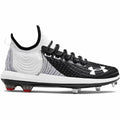 Under Armour Bryce Harper 4 Low Men's Metal Baseball Cleats, White / Black, 12.5