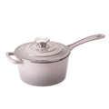 Hamilton Beach 2 Quart Cast Iron Sauce Pan w/ Stainless Steel Knob, Gray