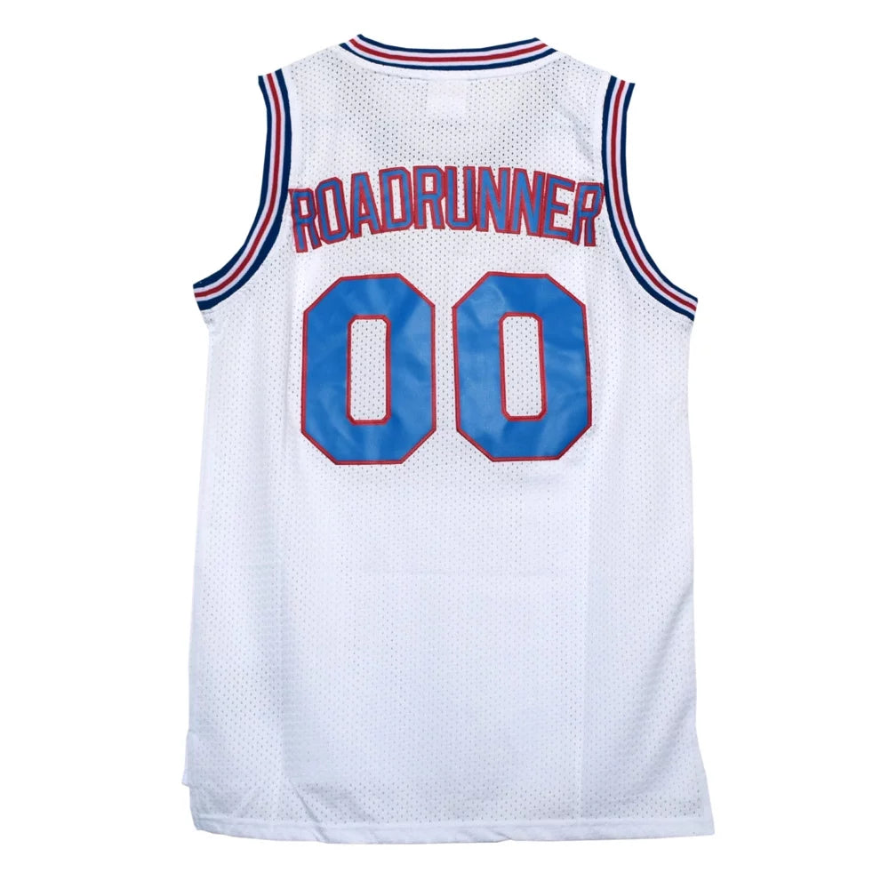 Road Runner Tune Squad White Jersey Space Jam Basketball Costume Roadrunner Toon