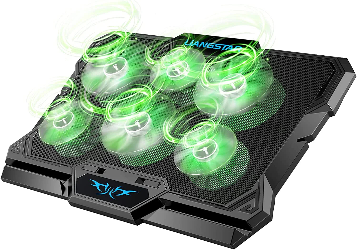 Laptop Cooling Pad, Laptop Cooler with 6 Quiet Fans for 15.6-17 Inch Laptop Cooling Fan Stand, Portable Ultra Slim