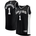 Men's Fanatics Branded Victor Wembanyama Black San Antonio Spurs  Fast Break Replica Jersey - Icon Edition