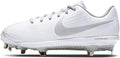 Nike Womens Lunar Hyperdiamond 3 Pro Metal Fastpitch Softball Cleats 7 White/Lt Smoke Grey-pure Platinum