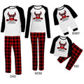 2021 Family Matching Pajamas for Christmas Deer Printed Tops Plaid Pants Sleepwear Nightwear Set Homewear SetsDad Mom Kid Baby New