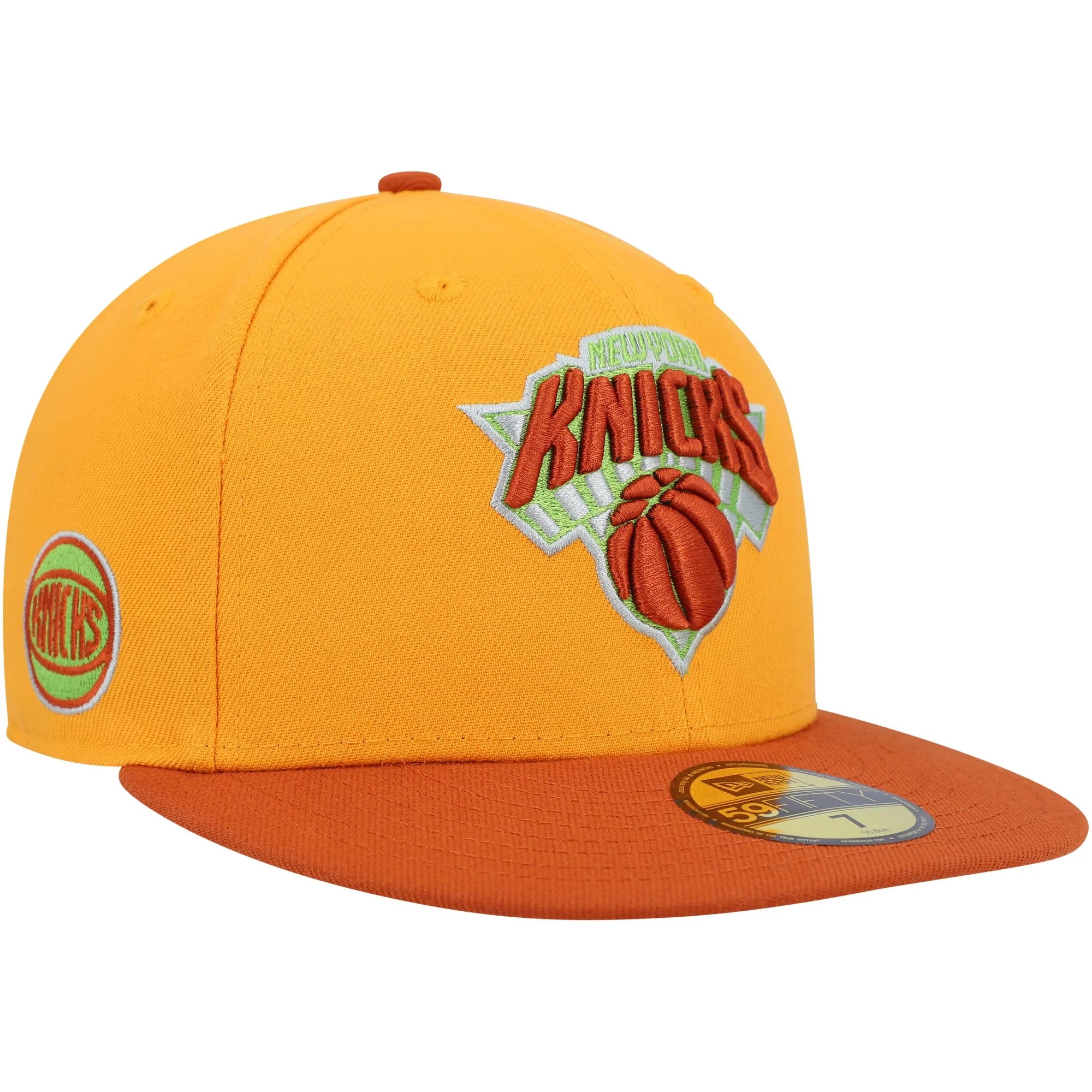 Men's New Era  Gold/Rust New York Knicks 59FIFTY Fitted Hat